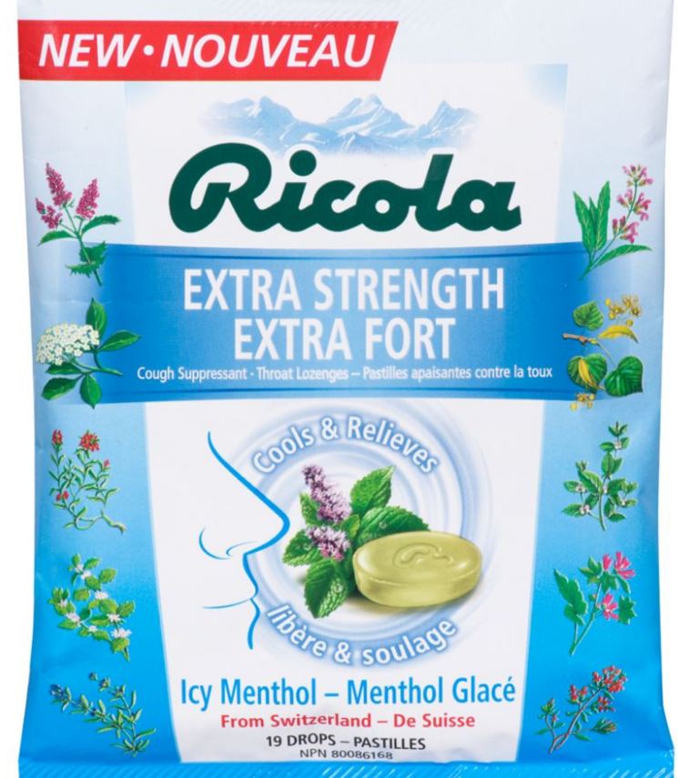 Ricola Cough ExtraStrength Edelweiss Imports