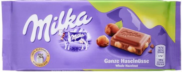 Milka Whole Hazelnut 100g Edelweiss Imports 