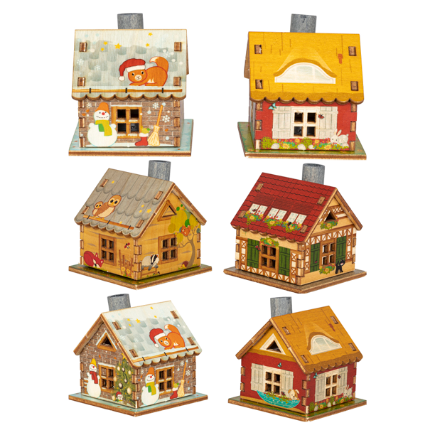 Smoker Incense House 12 Motifs Assorted Edelweiss Imports